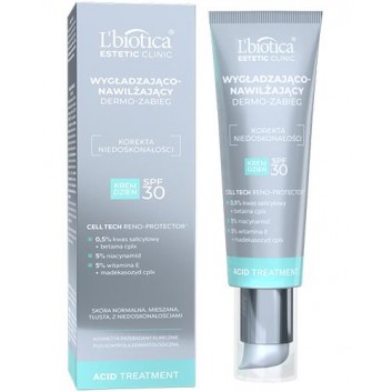 Lbiotica Estetic Clinic Acid Treatment wygładzająco-nawilżający dermo-zabieg SPF 30 35 ml