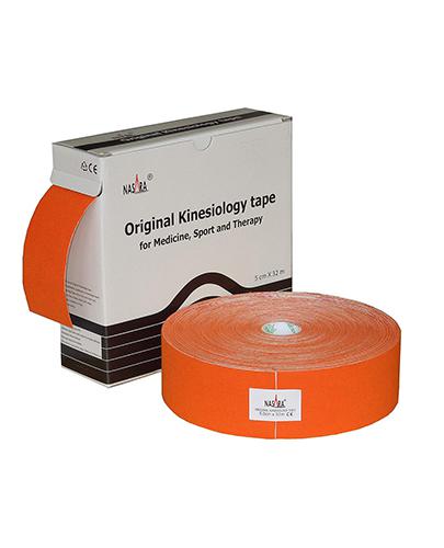Nasara Kinesiology Tape XXL, 5 cm x 32 m, pomarańczowy, 1 szt., cena, opinie, właściwości zdjęcie