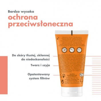 Avene Cleanance bardzo wysoka ochrona koloryzujący SPF 50+ 50 ml