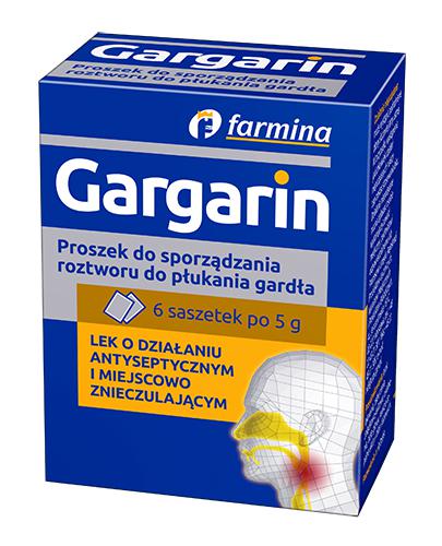 Gargarin proszek do sporządzania roztworu do płukania gardła 6x 5 g zdjęcie
