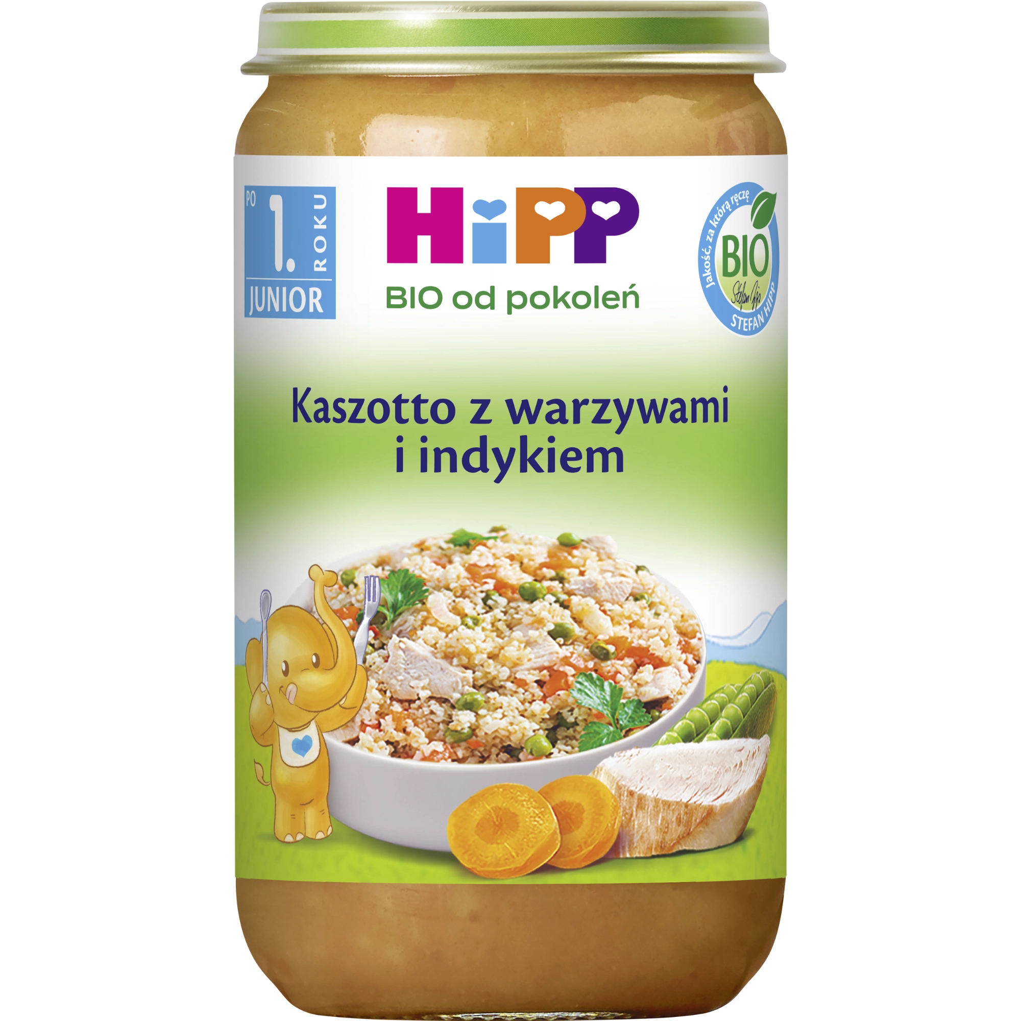 Hipp Kaszotto z warzywami i indykiem BIO, 250 g zdjęcie