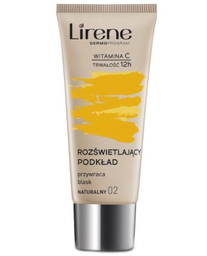 LIRENE Fluid rozświetlający z witaminą duo C 02 naturalny - 30 ml Do makijażu twarzy - cena, opinie, zastosowanie  zdjęcie