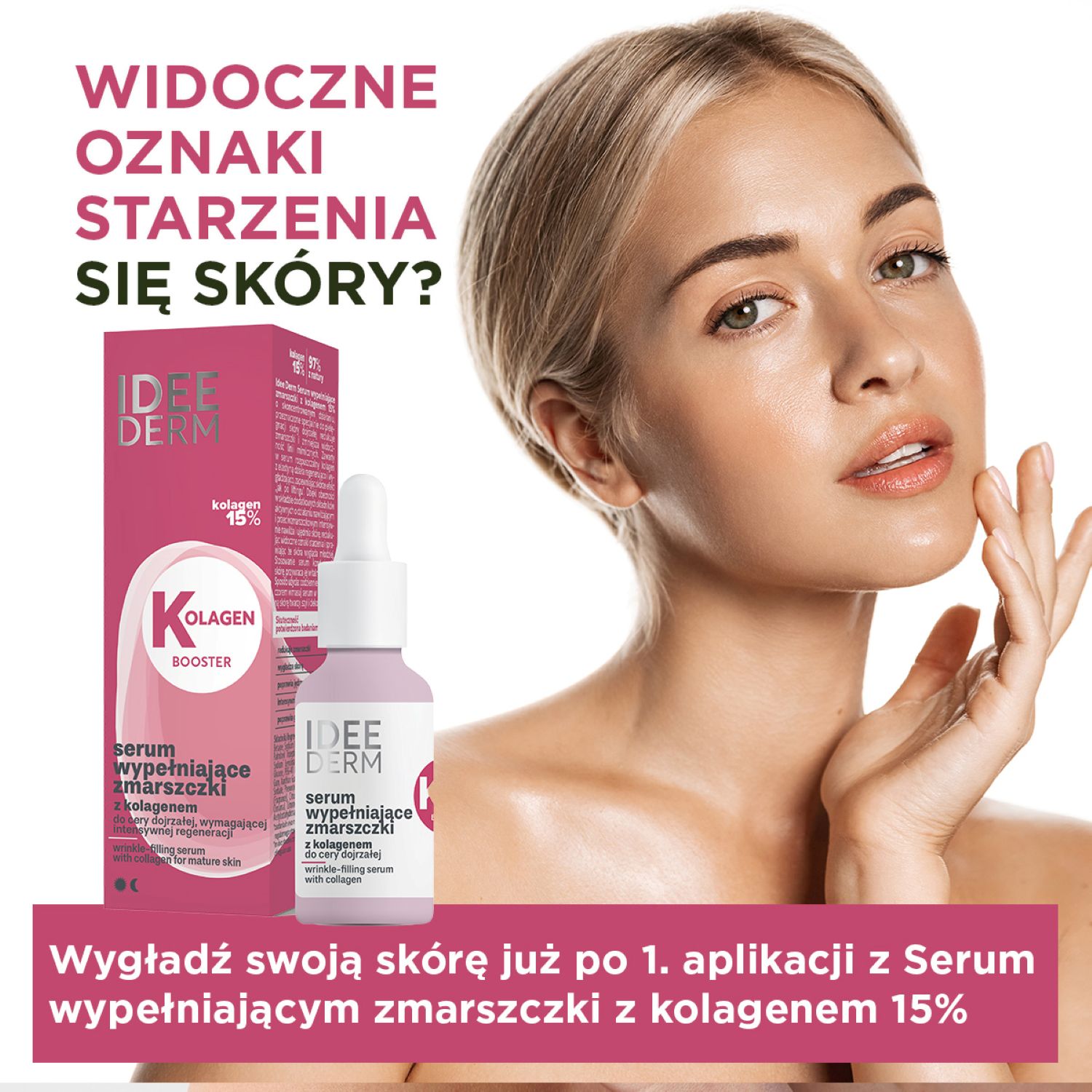 Idee Derm Serum wypełniające zmarszczki z kolagenem 15%, 30 ml