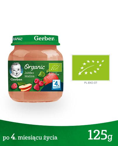 GERBER ORGANIC Jabłko Malina po 4 miesiącu - 125 g zdjęcie
