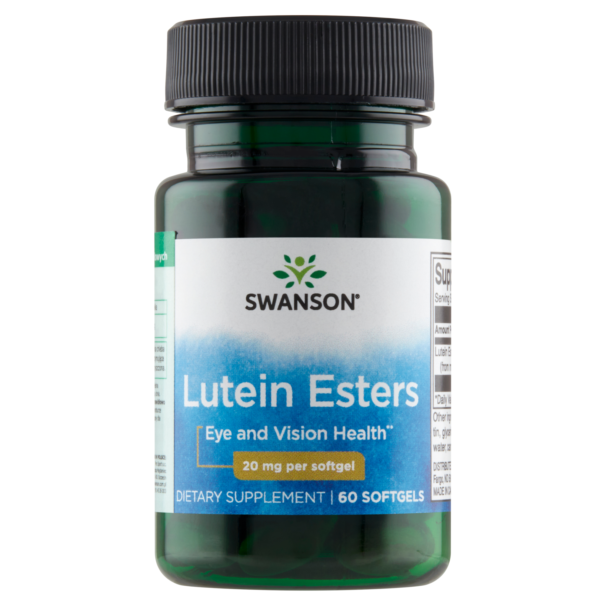 Swanson Luteina estry 20 mg, 60 kapsułek zdjęcie