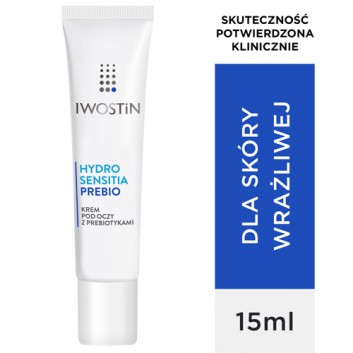 Iwostin Hydro Sensitia Prebio Krem pod oczy z prebiotykami, 15 ml, cena, opinie, wskazania 