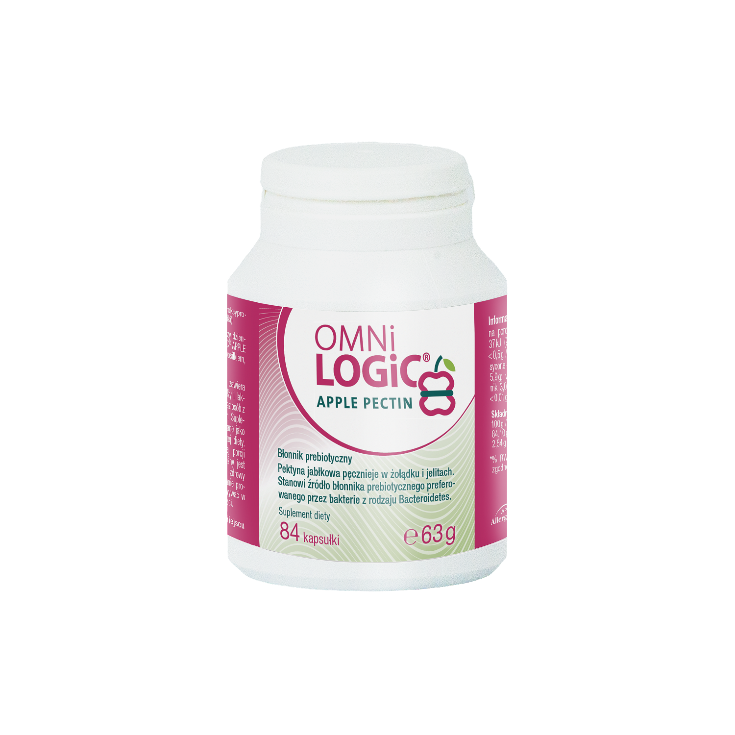 Omni-Logic ApplePectin, kapsułki, 84 sztuki