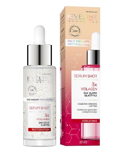 EVELINE COSMETICS Serum shot Kuracja Odbudowująca, 3x Collagen, 30 ml zdjęcie