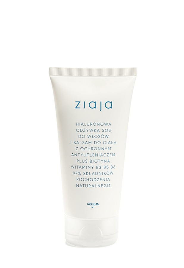 Ziaja hialuronowa odżywka SOS do włosów i balsam do ciała 160 ml zdjęcie