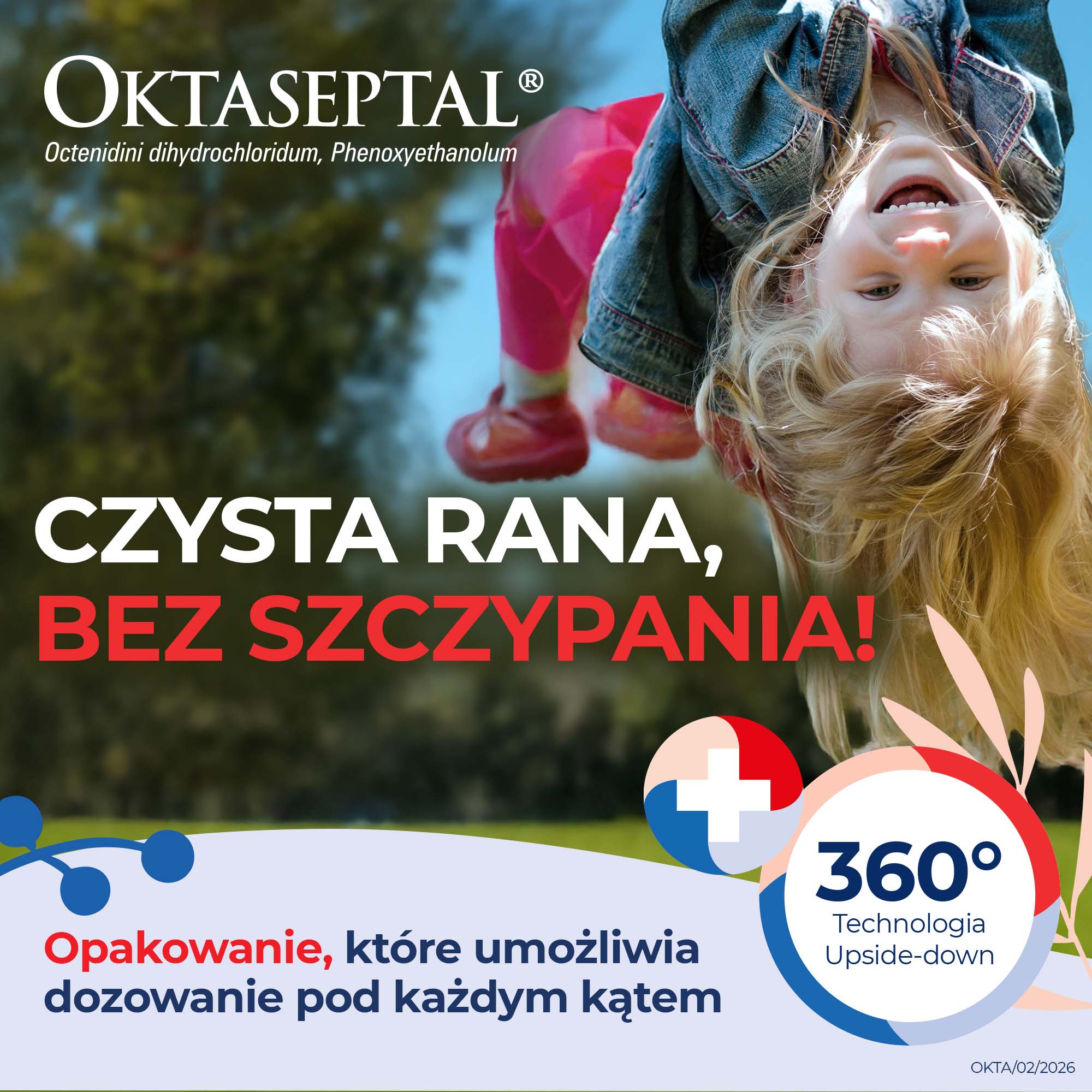 Oktaseptal aerozol na skórę, roztwór 250 ml