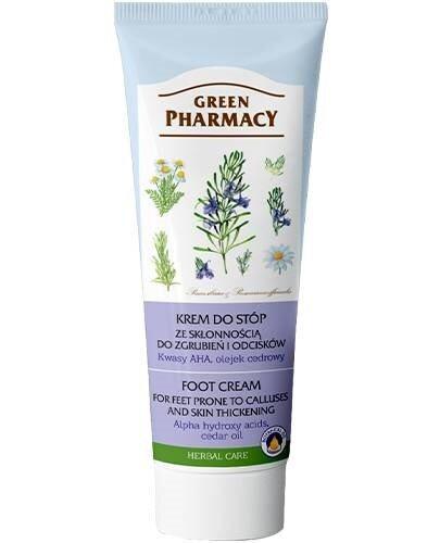 Green Pharmacy Krem do stóp przeciw odciskom i zgrubieniom  kwasy AHA olejek cedrowy, 75 ml zdjęcie