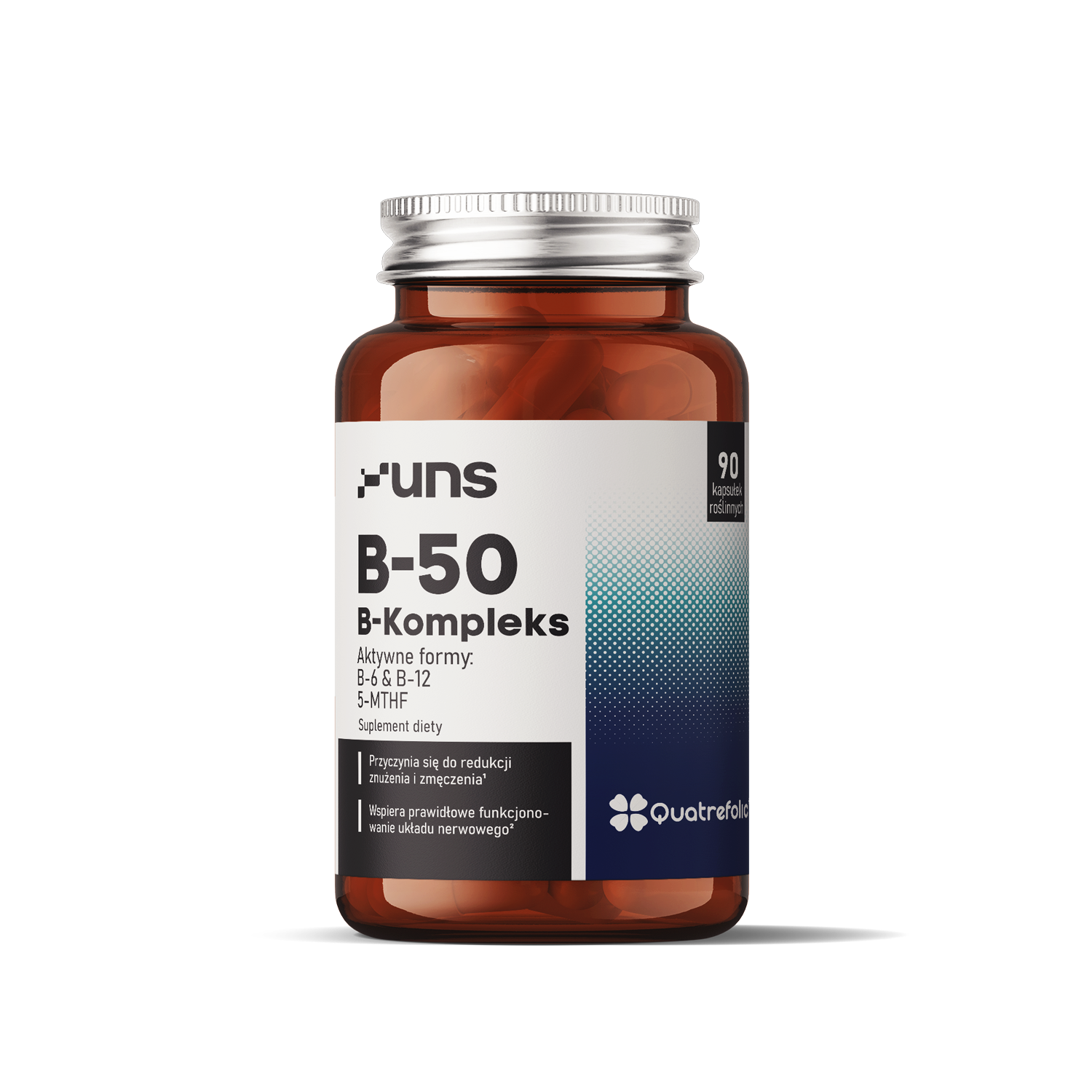 UNS B-50 B-Kompleks, kapsułki, 90 sztuk zdjęcie