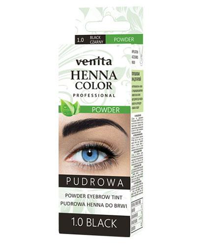 VENITA Henna do brwi pudrowa 1.0 Czarny, 1 sztuka zdjęcie