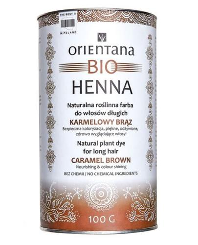 Orientana Bio Henna Karmelowy brąz - 100 g - cena, opinie, właściwości  zdjęcie