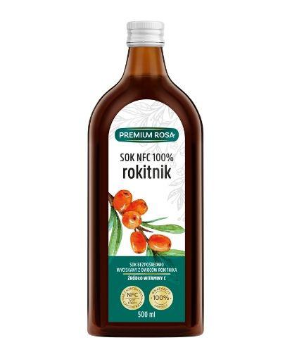 Premium Rosa Sok NFC 100% Rokitnik Sok bezpośrednio wyciskany z owoców rokitnika - 500 ml - cena, opinie, składniki zdjęcie