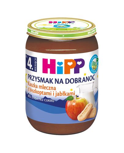 HiPP BIO od pokoleń, Kaszka mleczna z biszkoptami i jabłkami, po 4. m-cu, 190 g zdjęcie
