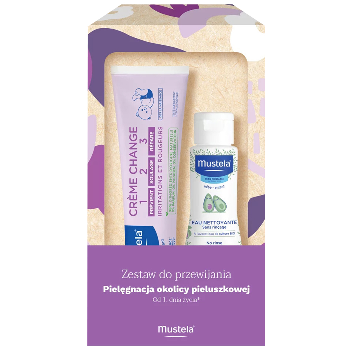 Mustela Zestaw do przewijania pielęgnacja okolicy pieluszkowej od 1. dnia życia  zdjęcie