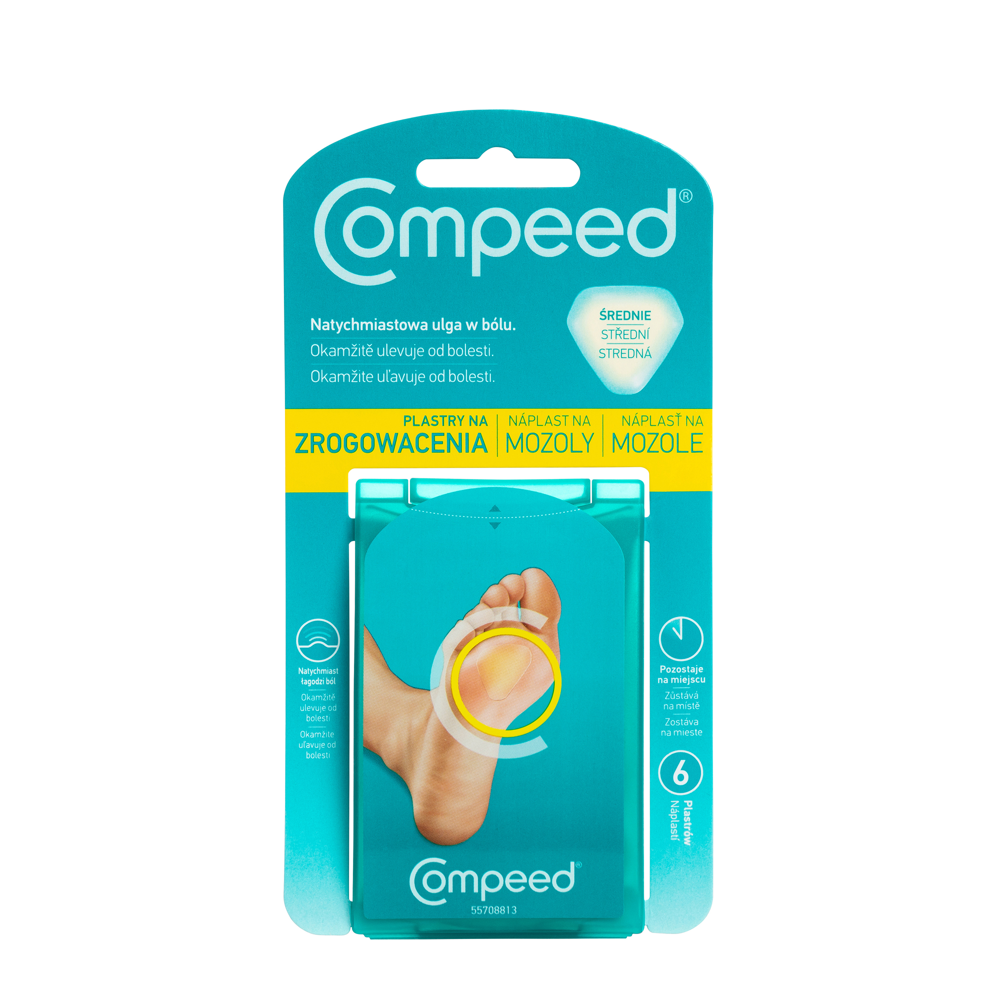 Compeed Plastry na zrogowacenia średnie 6 sztuk zdjęcie
