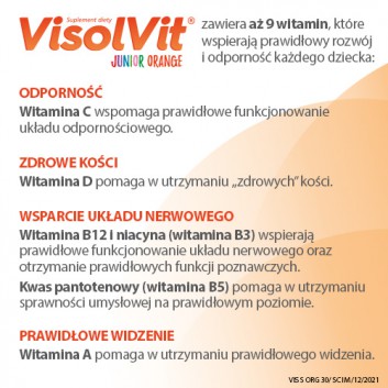 Visolvit Junior Orange proszek o smaku pomarańczowym 30 saszetek