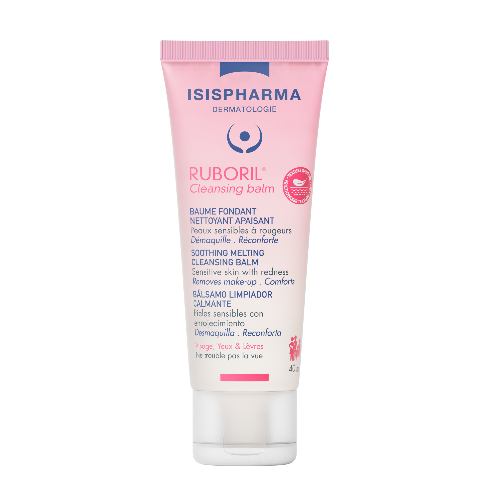 Isispharma Ruboril Cleansing Balm, kojący topniejący balsam oczyszczający do skóry wrażliwej i skłonnej do zaczerwienień, 40 ml  zdjęcie