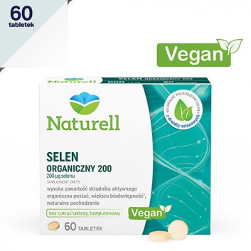 Naturell Selen Organiczny 200, tabletki, 60 sztuk