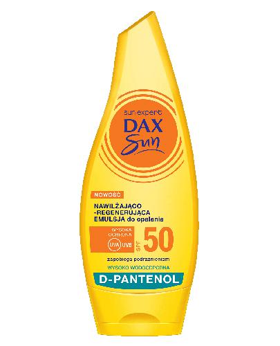 Dax Sun Emulsja do opalania nawilżająco-regenerująca z d-pantenolem SPF50, 175 ml, cena, opinie, wskazania  zdjęcie