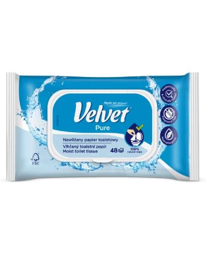 VELVET PURE Nawilżany papier toaletowy, 48 sztuk zdjęcie