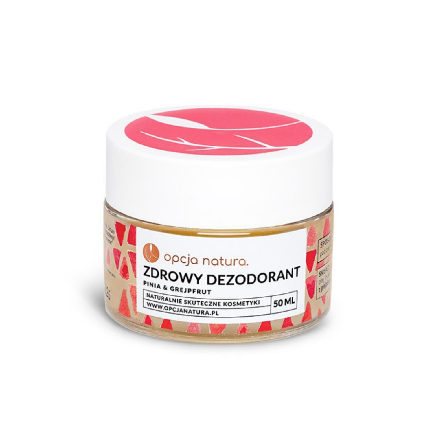 Opcja Natura, zdrowy dezodorant w kremie pinia i grejpfrut, 50 ml zdjęcie