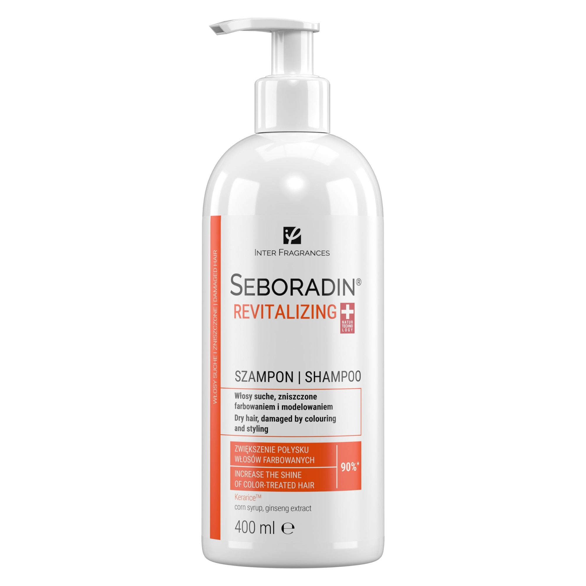 Seboradin Revitalizing szampon regenerujący do włosów suchych, zniszczonych farbowaniem i modelowaniem 400 ml zdjęcie