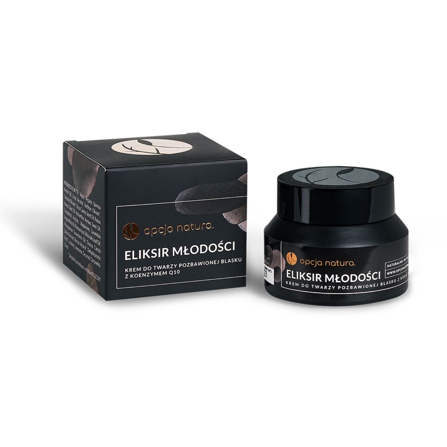 Opcja Natura, eliksir młodości krem do twarzy pozbawionej blasku z koenzymem Q10, 50 ml