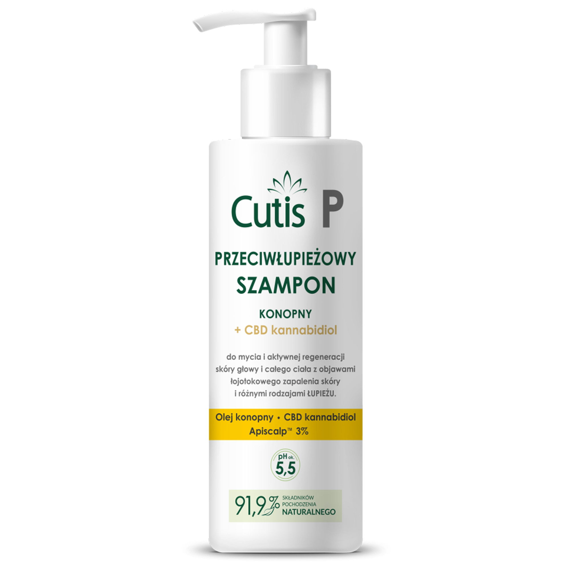 Cutis P szampon przeciwłupieżowy CBD 150 ml zdjęcie