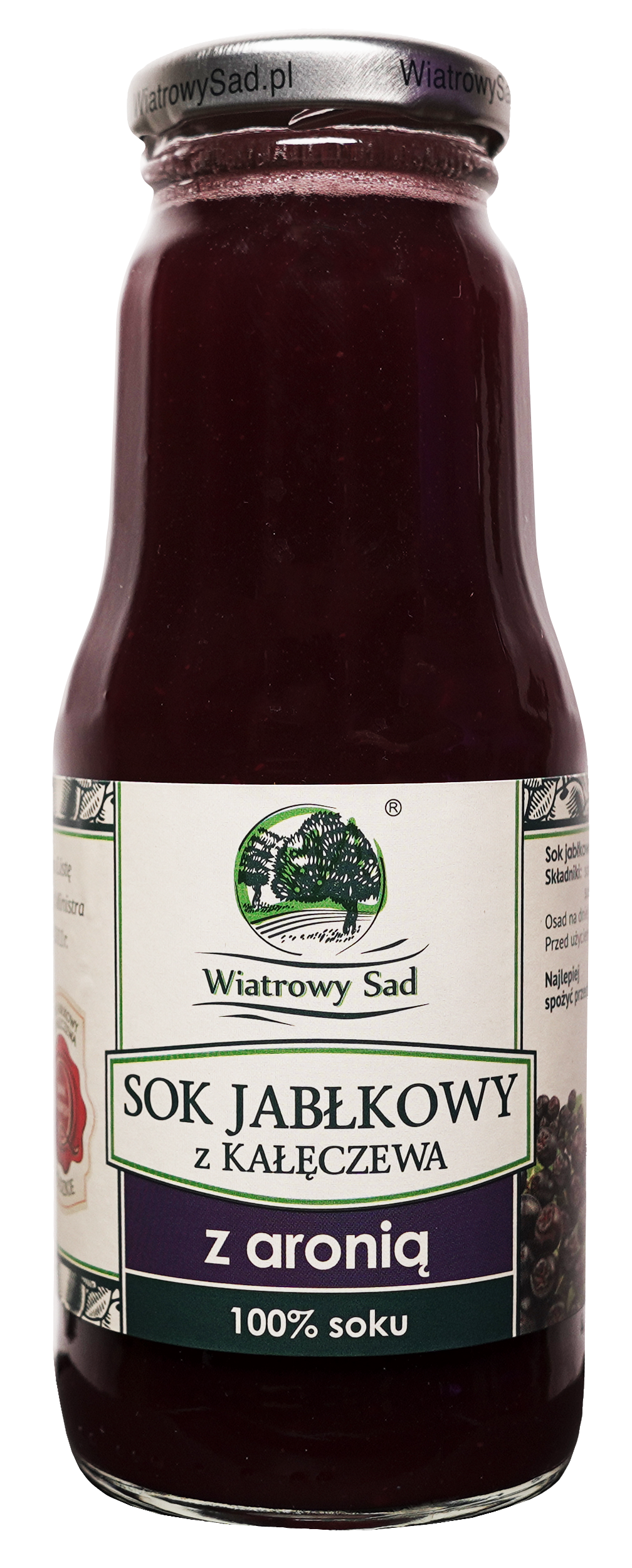 Wiatrowy Sad, Sok jabłkowy z aronią, 300 ml zdjęcie