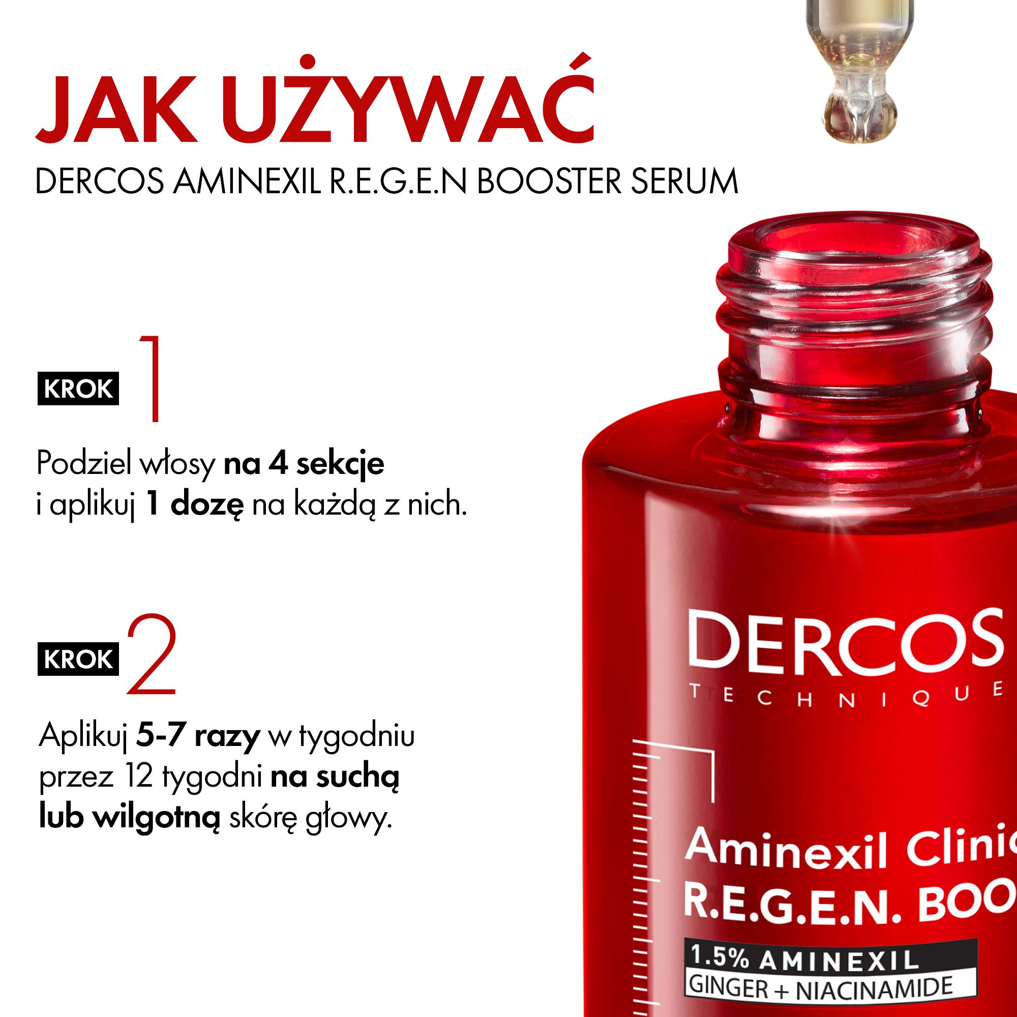 Vichy Dercos Aminexil R.E.G.E.N, Serum wzmacniające i stymulujące włosy, 90 ml