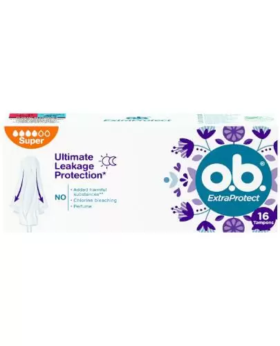 OB ExtraProtect Ultimate Leakage Protection Super tampony higieniczne 16 sztuk zdjęcie