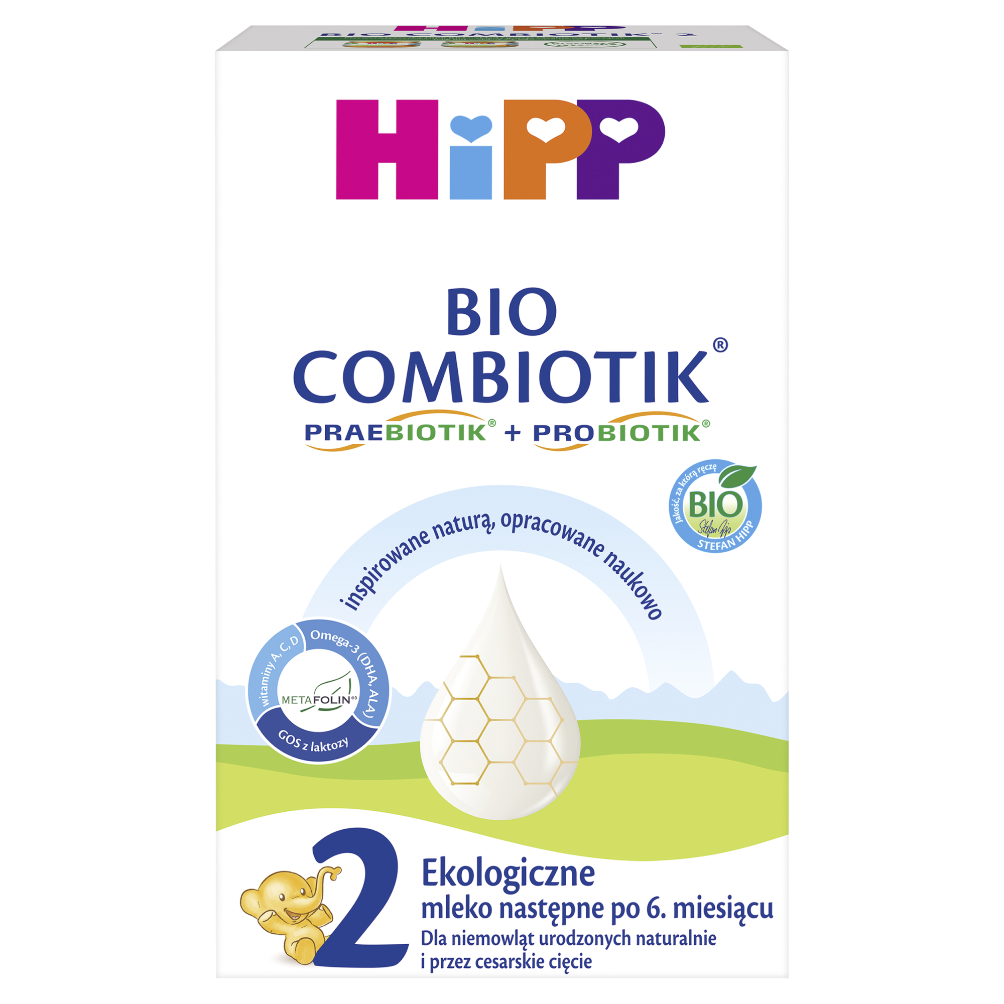 HiPP 2 BIO Combiotik mleko następne po 6 miesiącu 550 g zdjęcie