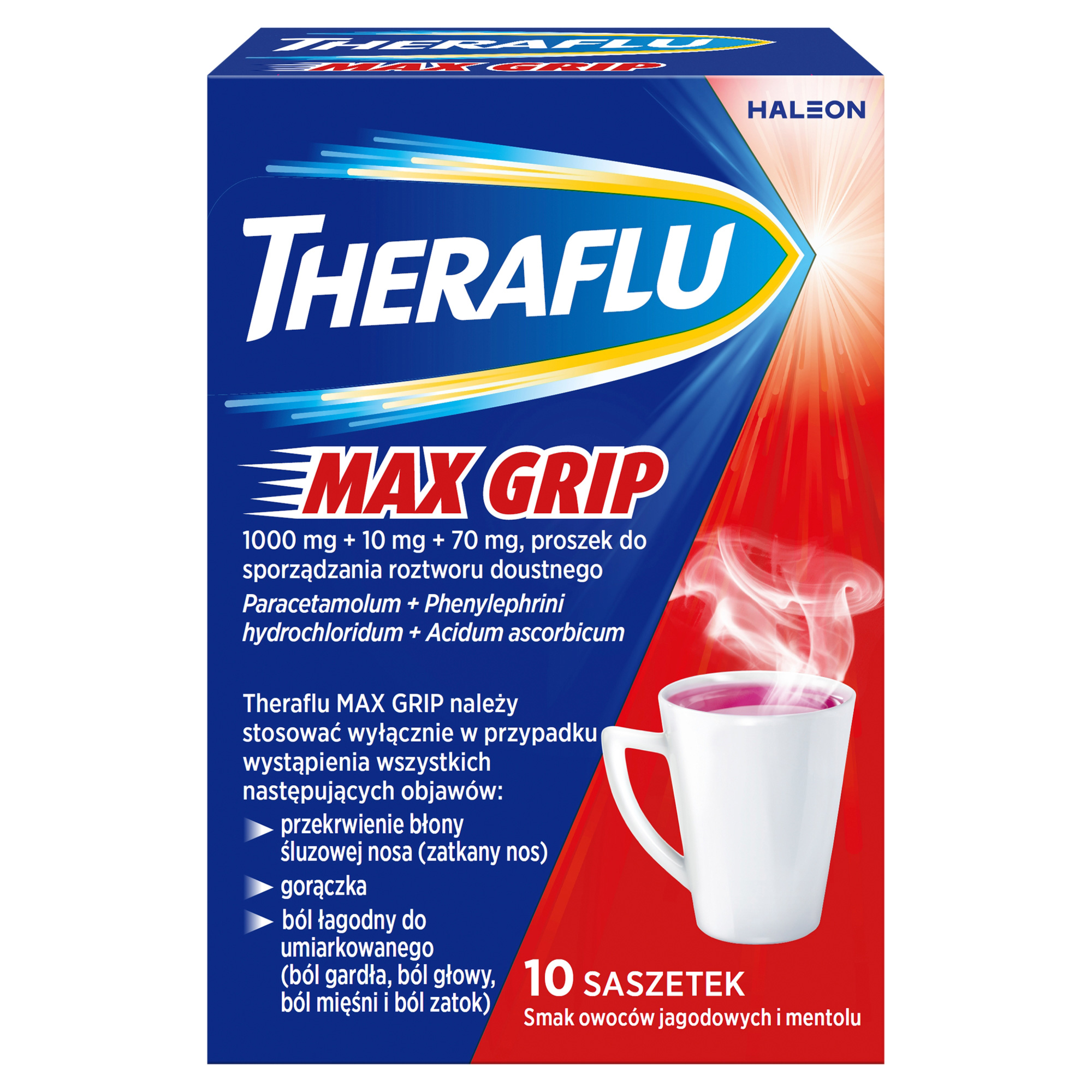 Theraflu Max Grip 10 saszetek zdjęcie