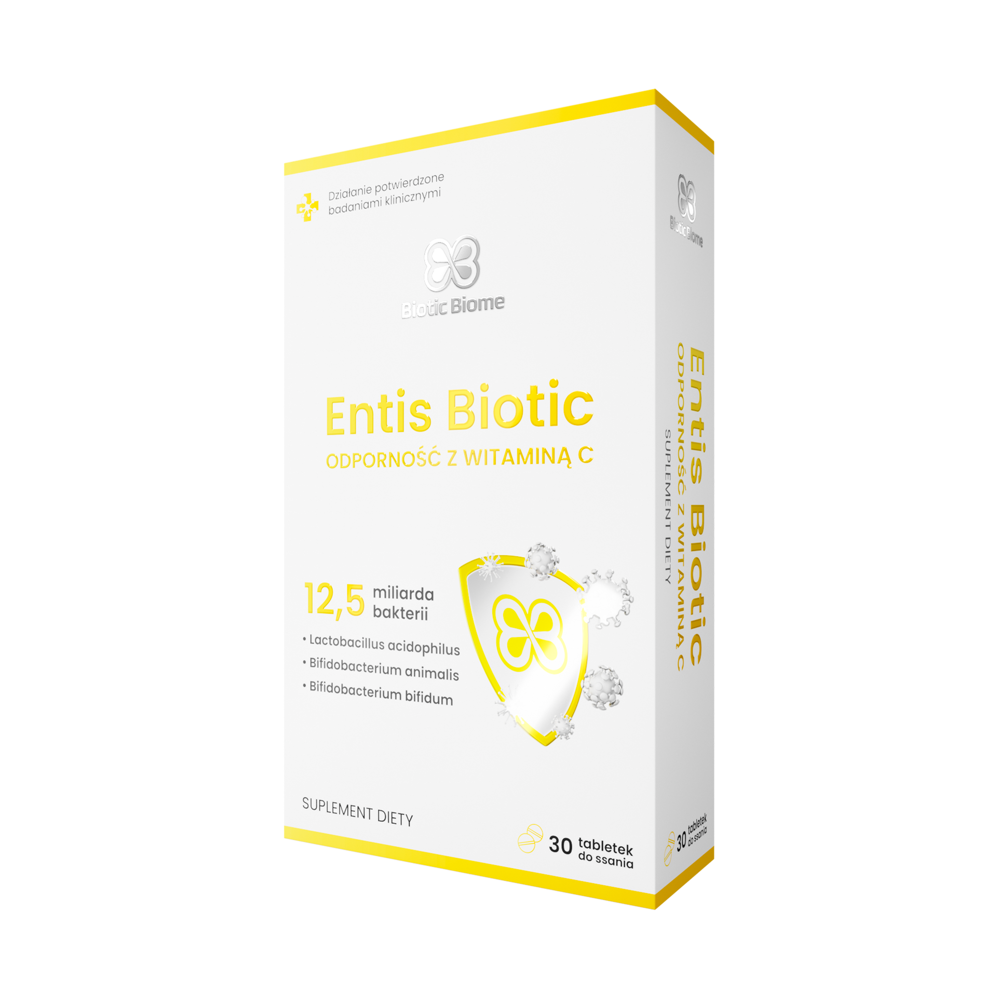 Biotic Biome Entis Biotic Odporność z Witaminą C, tabletki do ssania, 30 sztuk