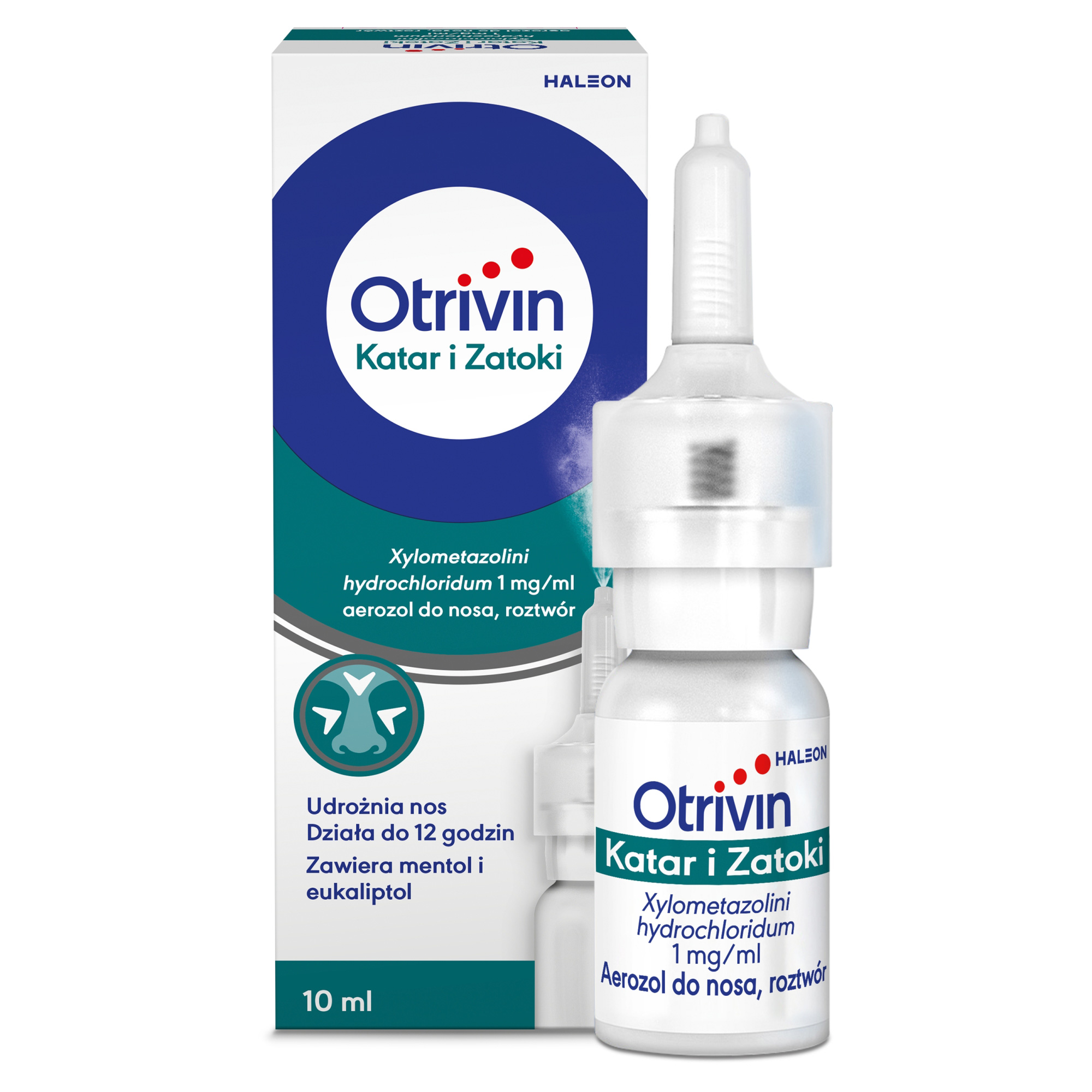 Otrivin Katar i Zatoki, 1 mg/ml, aerozol do nosa, 10 ml zdjęcie