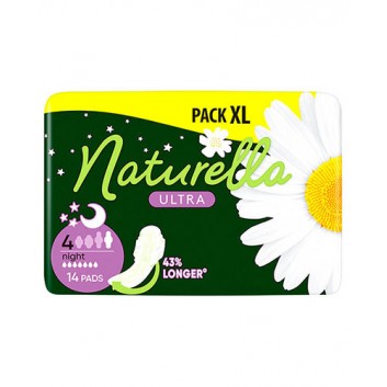 Naturella Ultra Night Podpaski ze skrzydełkami, 14 sztuk