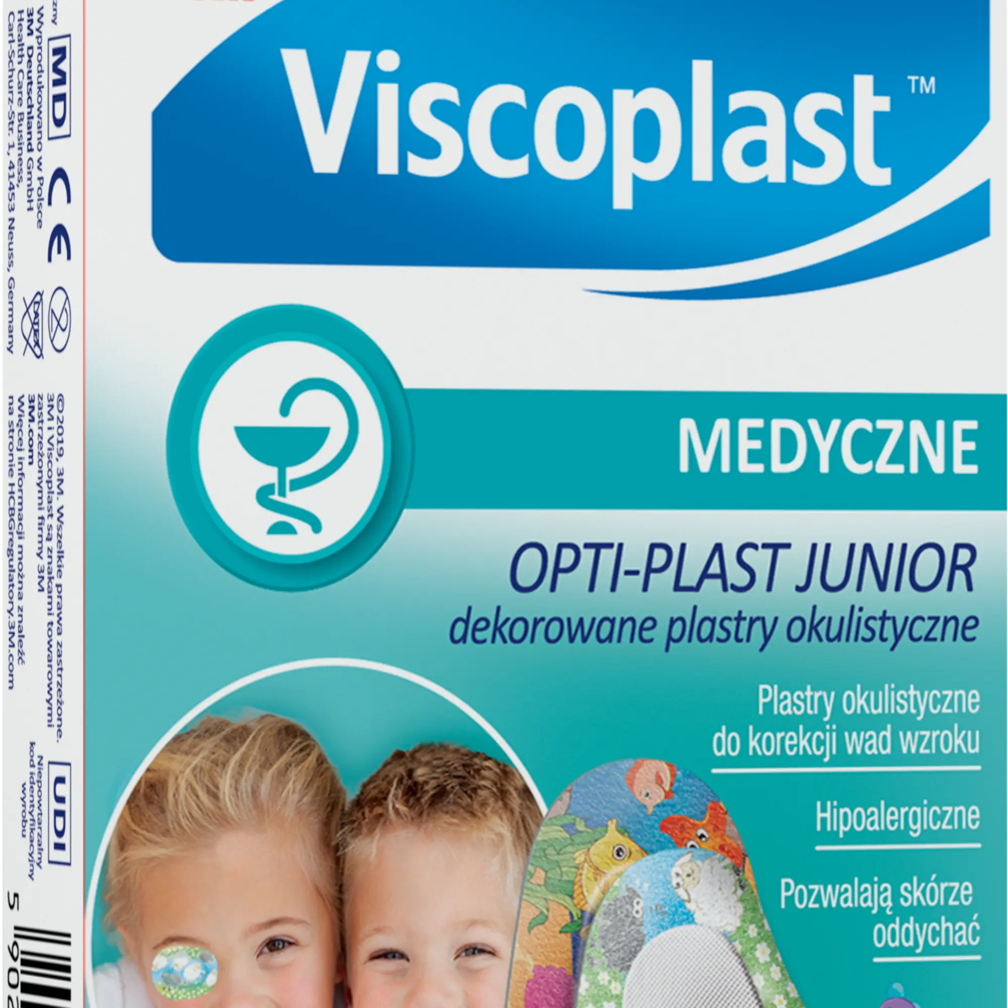Viscoplast, Opti-plast Junior dekorowany plastry okulistyczne, 10 sztuk