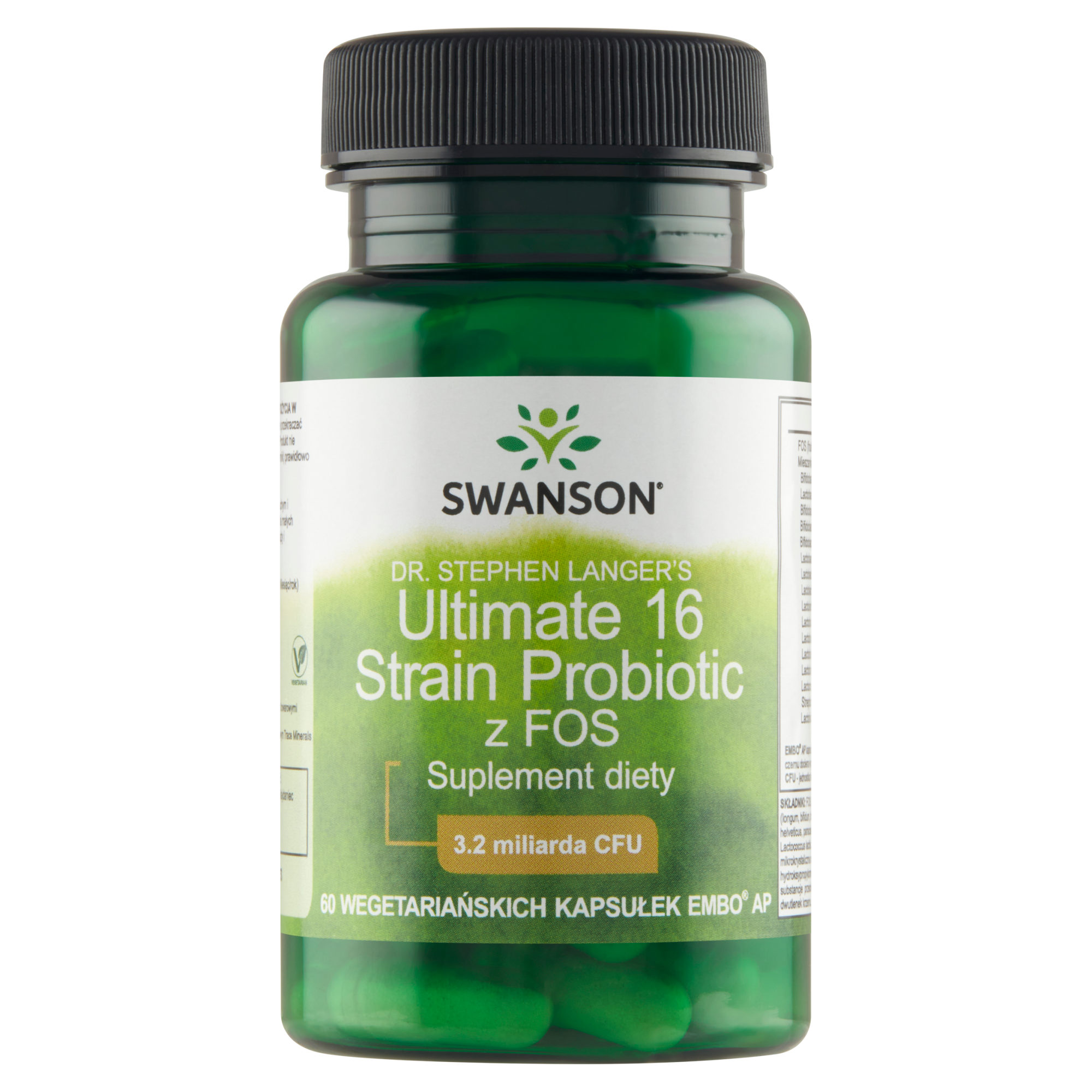 Swanson Ultimate 16 probiotic with FOS 60 kapsułek zdjęcie