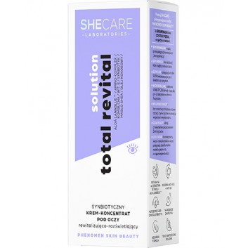 SHECARE Total Revital Solution Synbiotyczny Krem-Koncentrat pod oczy rewitalizująco-rozświetlający, 15 ml