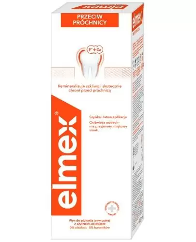 Elmex Przeciw próchnicy płyn do płukania jamy ustnej 400 ml zdjęcie