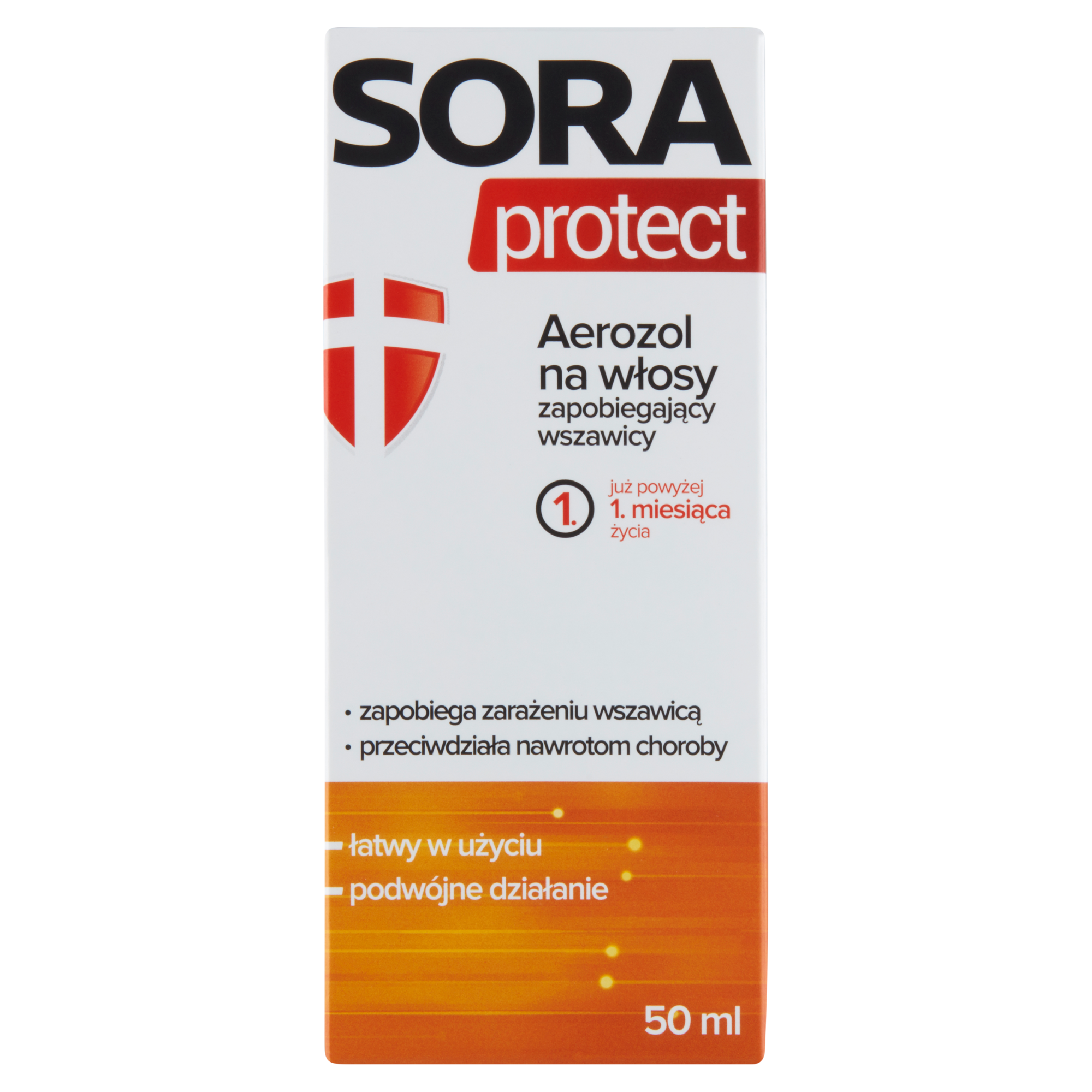 Sora Protect, aerozol na włosy zapobiegający wszawicy, 50 ml zdjęcie