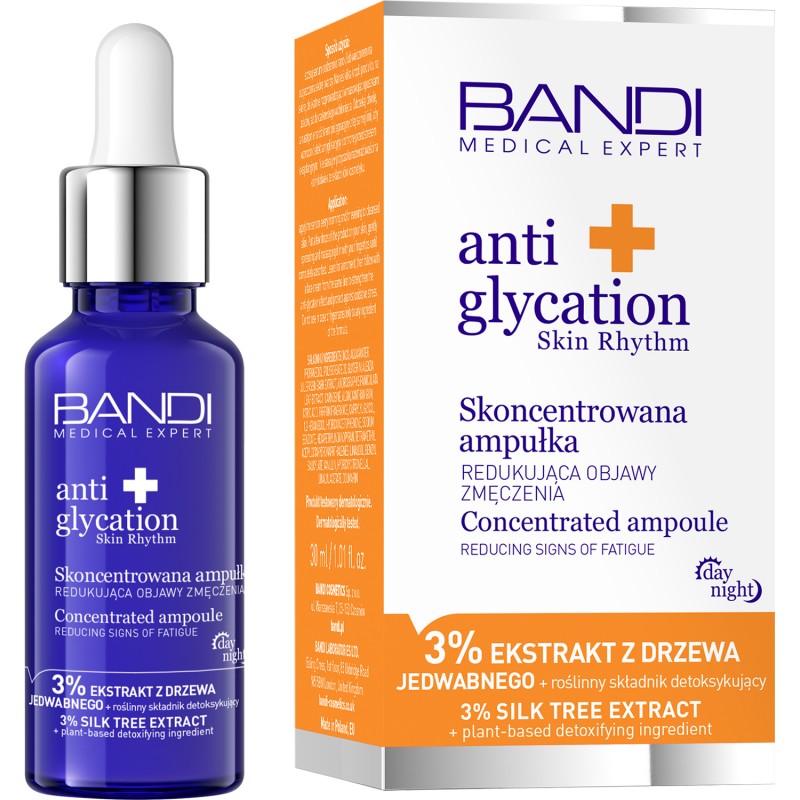 BANDI anti glycation skin rhythm Skoncentrowana ampułka redukująca oznaki zmęczenia, 30 ml zdjęcie