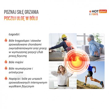 Hot Plast Forte Plaster Rozgrzewający 9 x 14 cm - 1 szt. - cena, opinie, skład