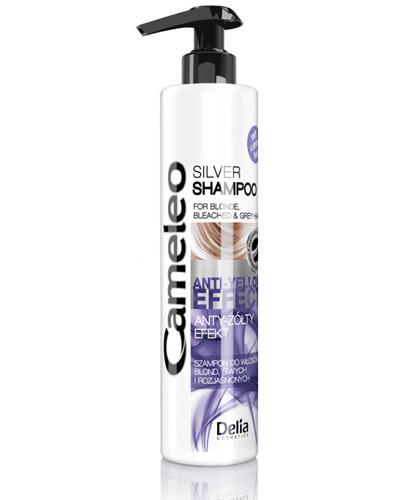 Cameleo Silver Szampon anty-żółty efekt - 250 ml Do włosów rozjaśnianych - cena, opinie, stosowanie  zdjęcie