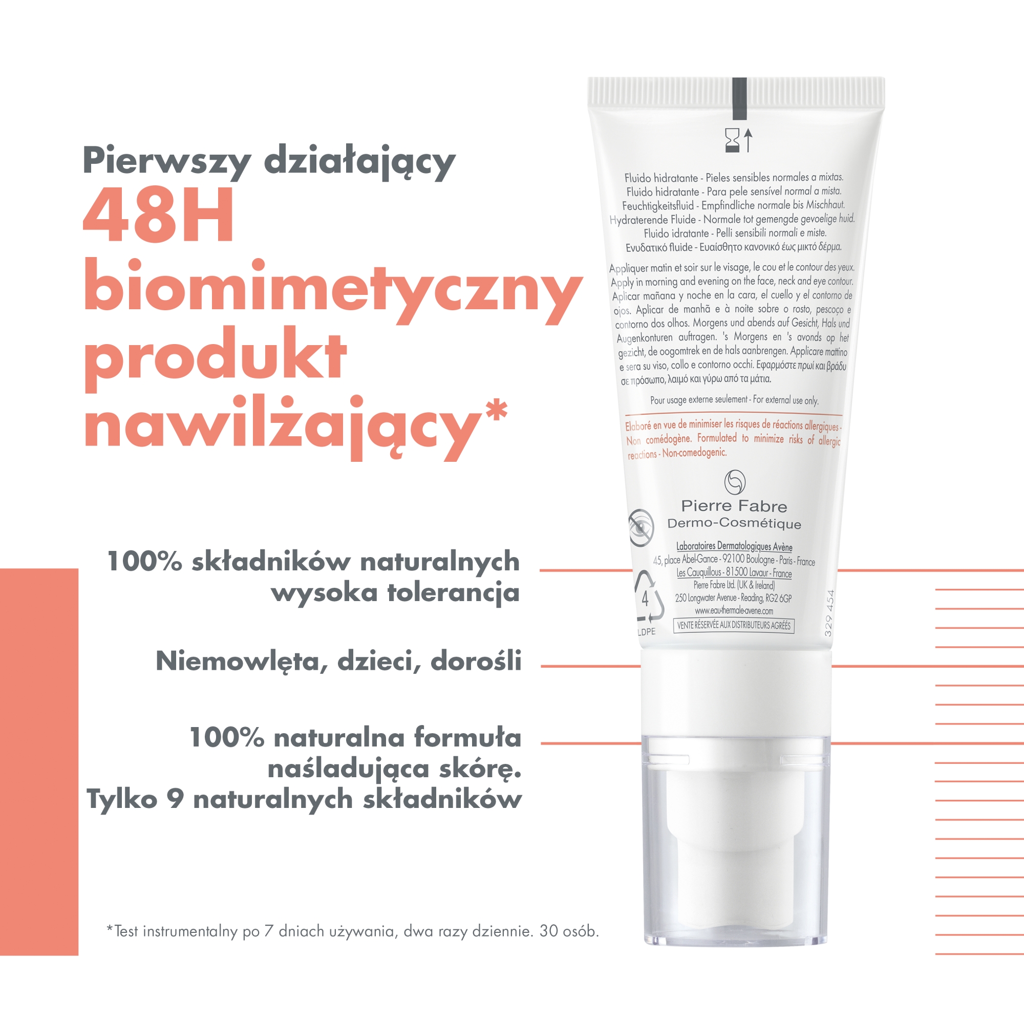 Avene Tolerance Hydra-10 Fluid nawilżający, 40 ml