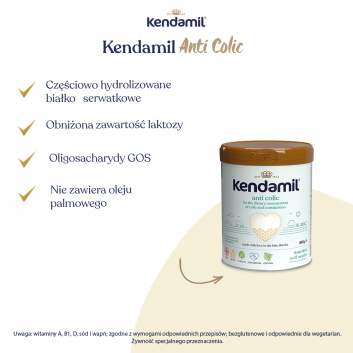 Kendamil mleczna kaszka z brokułami kalafiorem i pomidorami 150 g
