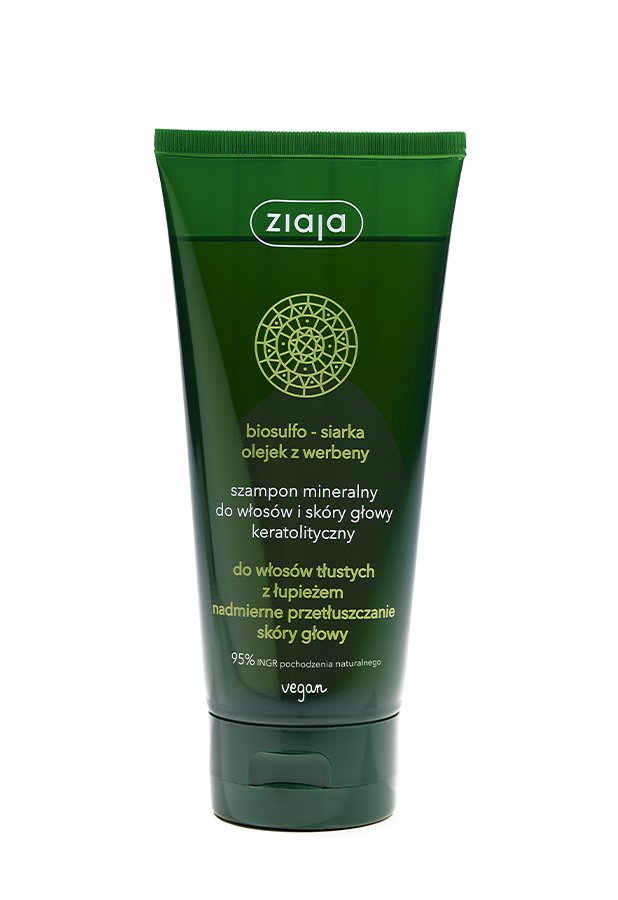 ZIAJA Szampon mineralny keratolityczny biosulfo - siarka olejek z werbeny - 200 ml - cena, opinie, właściwości  zdjęcie